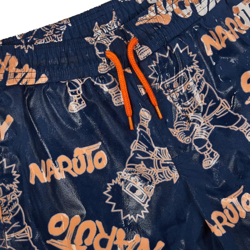 Bio World Naruto Color-Changing Line Art Boy's Navy Boardshorts - Image 2